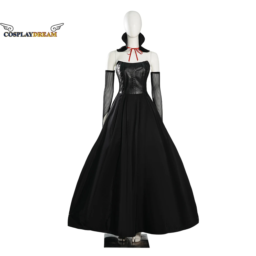 

The School for Good and Evil Sophie Cosplay Costume Woman Black Leather Party Fancy Dress Suits Custom Size