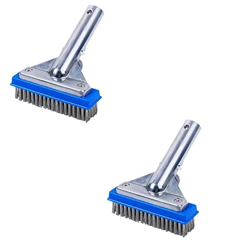 

2X Swimming Pool Cleaning Brush Wire Brush Pool Bottom Wall Cleaning Brush Pool Cleaning Equipment Promotion