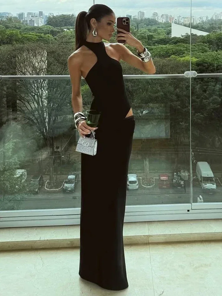 

CPSYM женский элегантный комплект из 2 предметов, боди без рукавов с нерегулярным круглым вырезом + эластичные узкие юбки, уличные хипстерские наряды для девочек