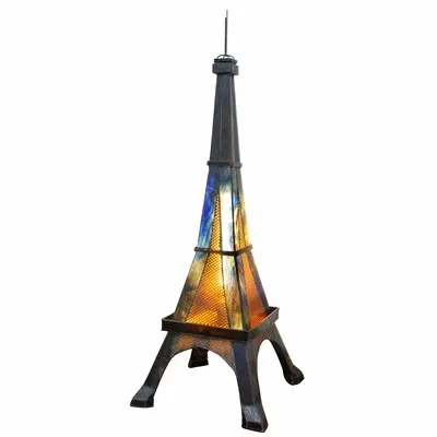 Eiffel Tower Table Lamp Colored Glass Table Lamp Bar Office Study Desk Art Creative Table Lamp