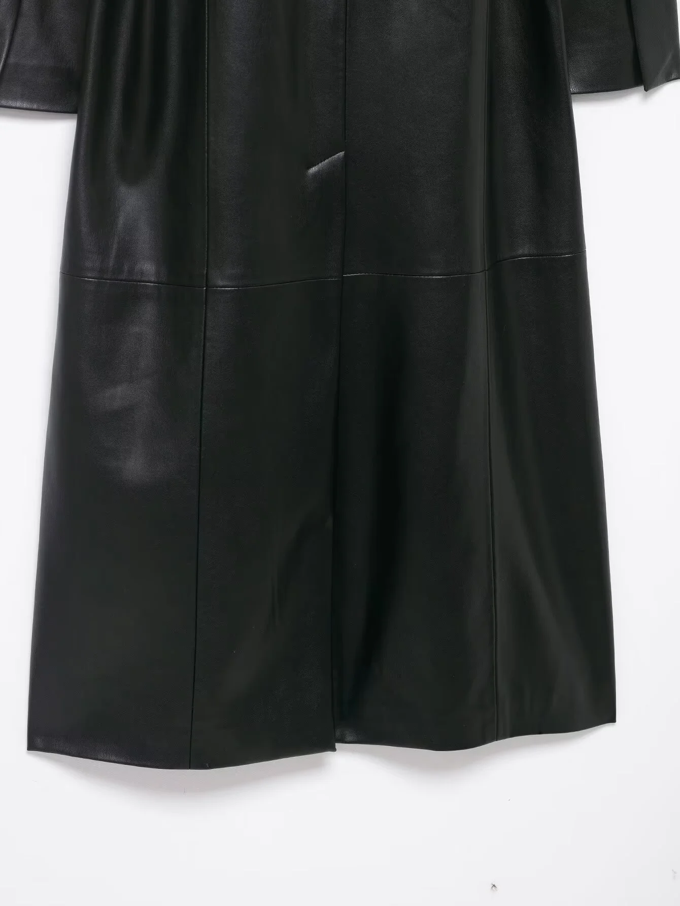 معطف نسائي شتوي جديد لعام 2025 غير رسمي وبسيط وأنيق وطية صدر السترة من الجلد الصناعي بياقة قابلة للفصل ومتعدد الاستخدامات #6