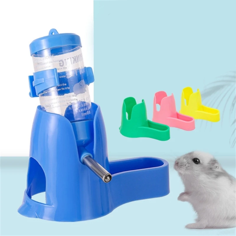 Water Bottle Stand for Syrian Dwarf-Hamsters Gerbils Rodents Ferret Small Animal Water Bottle Rack (Without Bottle)