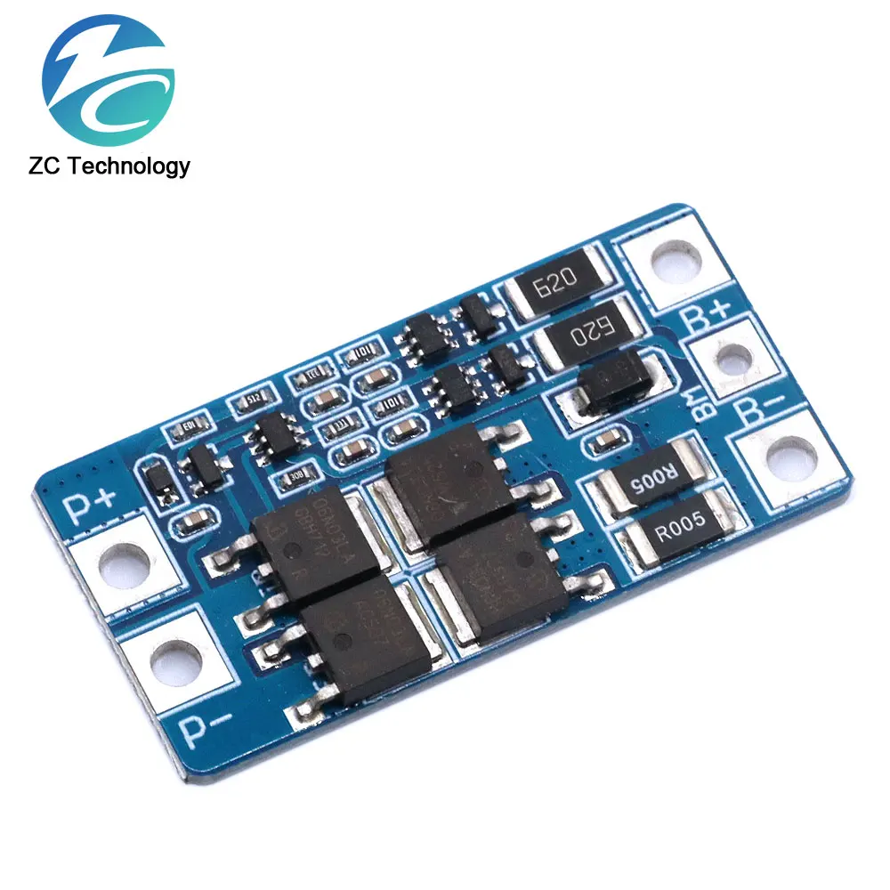 2S 10A 7.4V 18650 lithium battery protection board 8.4V balanced function/overcharged protection Good