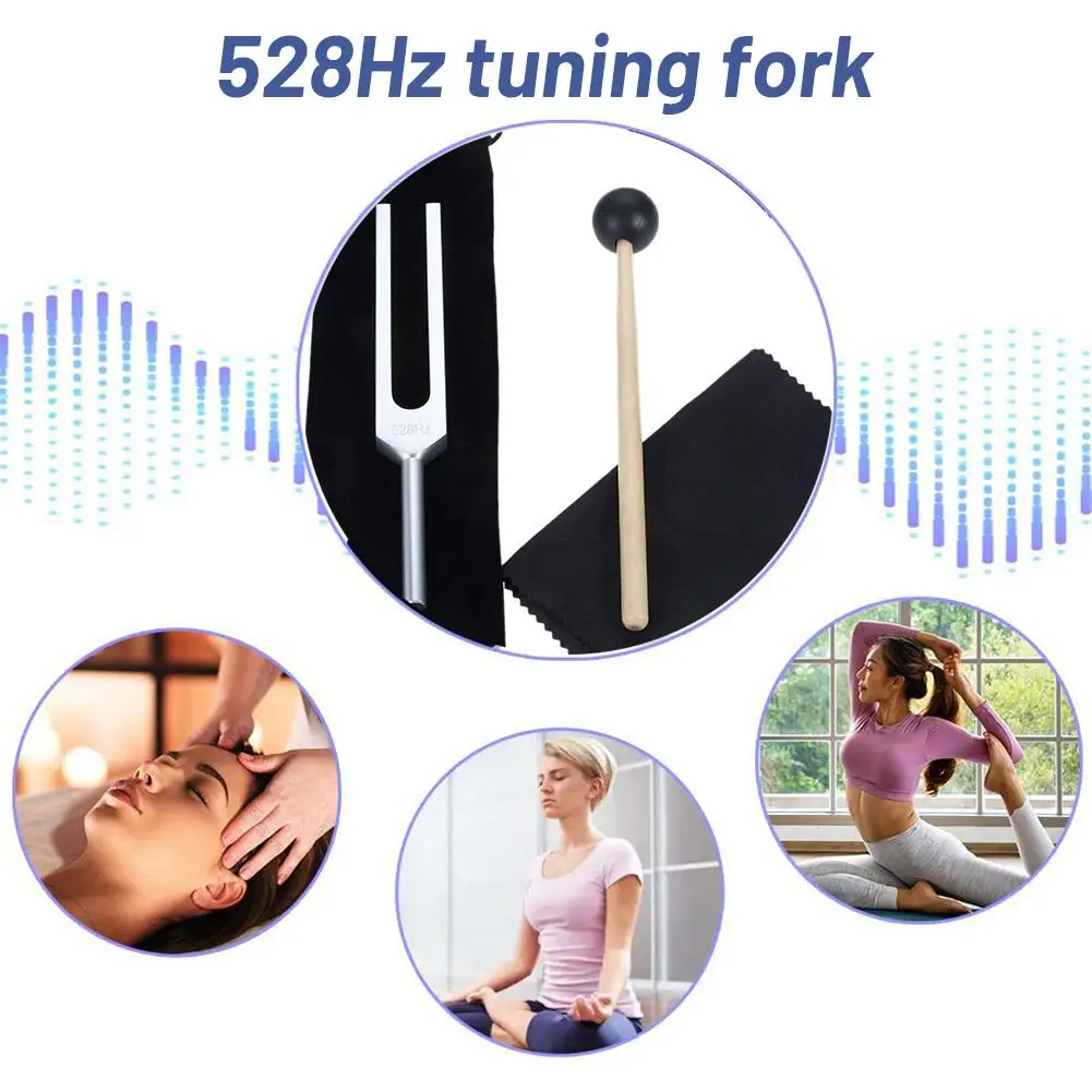 528Hz Tuning Fork Calming Relaxation Corrosion Resistance Testing Tuning Health Instruments Fork System Therapy ﻿ Care Soun A8M3