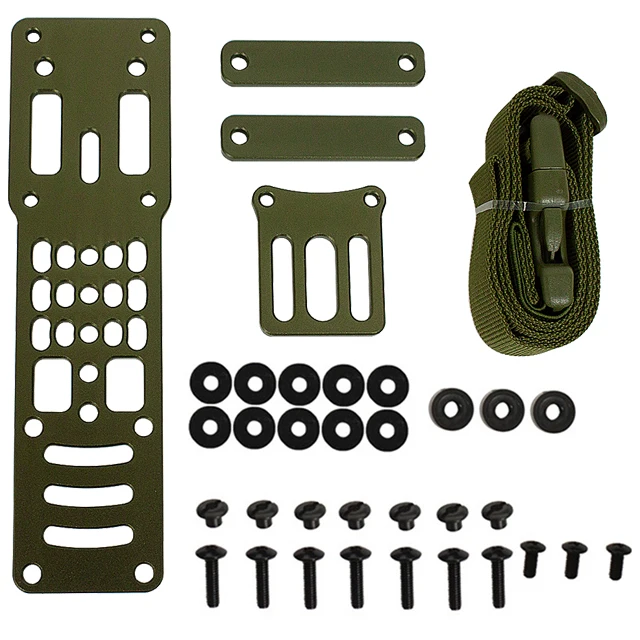 Metall Modulare Pistole Holster Adapter Kompatibel QLS Plattform Holster Drop Bein Band Jagd Airsoft Quick Pull Ziehen