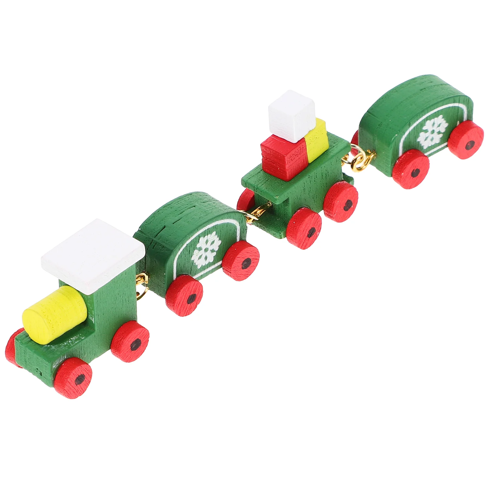 Set mini treno bambino albero di Natale artificiale modello di pavimento in legno