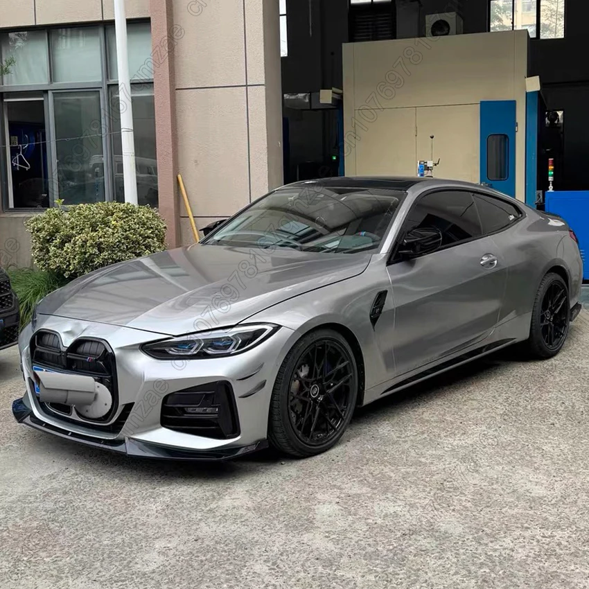 المصد الأمامي الفاصل الشفة لسيارات BMW 4 Series G22 G23 420i 430i 430d M440i M 2021-2024 الناشر المفسد الوفير منحرف غطاء