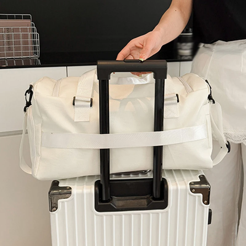 フィットネスジム大容量収納バッグウェットドライ分離旅行ヨガ水泳ショルダークロスボディバッグアウトドア短期旅行週末ハンドバッグ