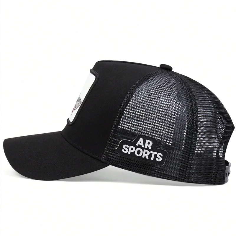 Unisex Shark Patch Embroidery Baseball Net Caps Spring Summer Outdoor Adjustable Casual Hats Sunscreen Hat