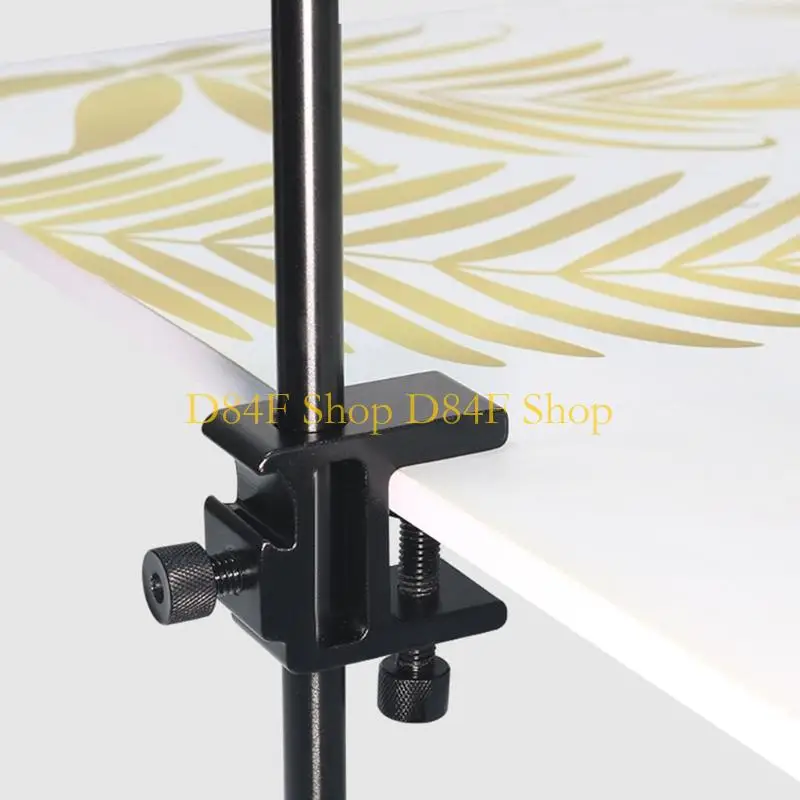D84F Adjustable Up to 2.2cm Thick Table Clamps for Camping Light Stand Sturdy