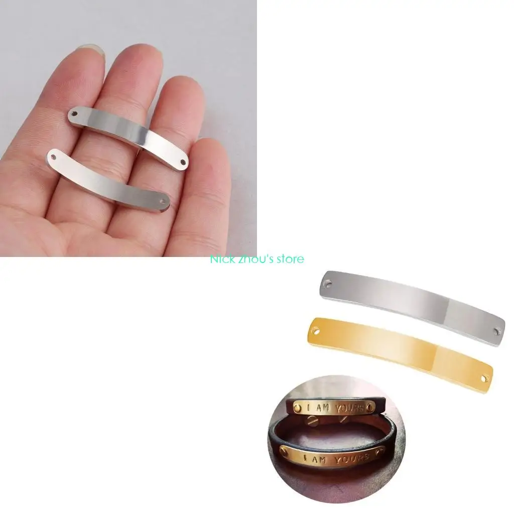 

E15E Curved Long Strips Nose Rings Jewelry Part for Necklaces Bracelets Earrings Handmade Jewelry Making Supplies