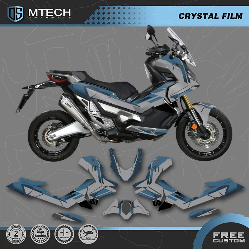 DSMTECH Custom For HONDA 2017 2018 2019 2020 X-ADV750 750cc Motorcycle Graphics Enduro Decals Stickers Kits-5