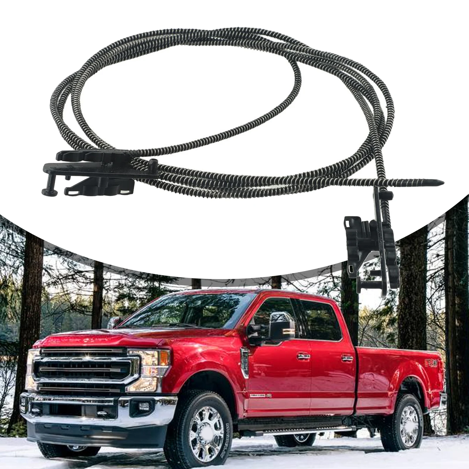 

2pcs Crew Cab Sunroof Glass Cables For Ford F150 2015-20 For F250 F350 F450 2017-2019 2pcs Crew Cab Sunroof Glass Cables