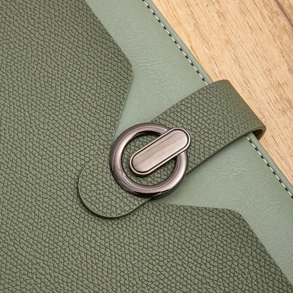 200-страничный блокнот формата А5, магнитная присоска, чехол из искусственной кожи, деловой офисный блокнот, износостойкая горизонтальная линия