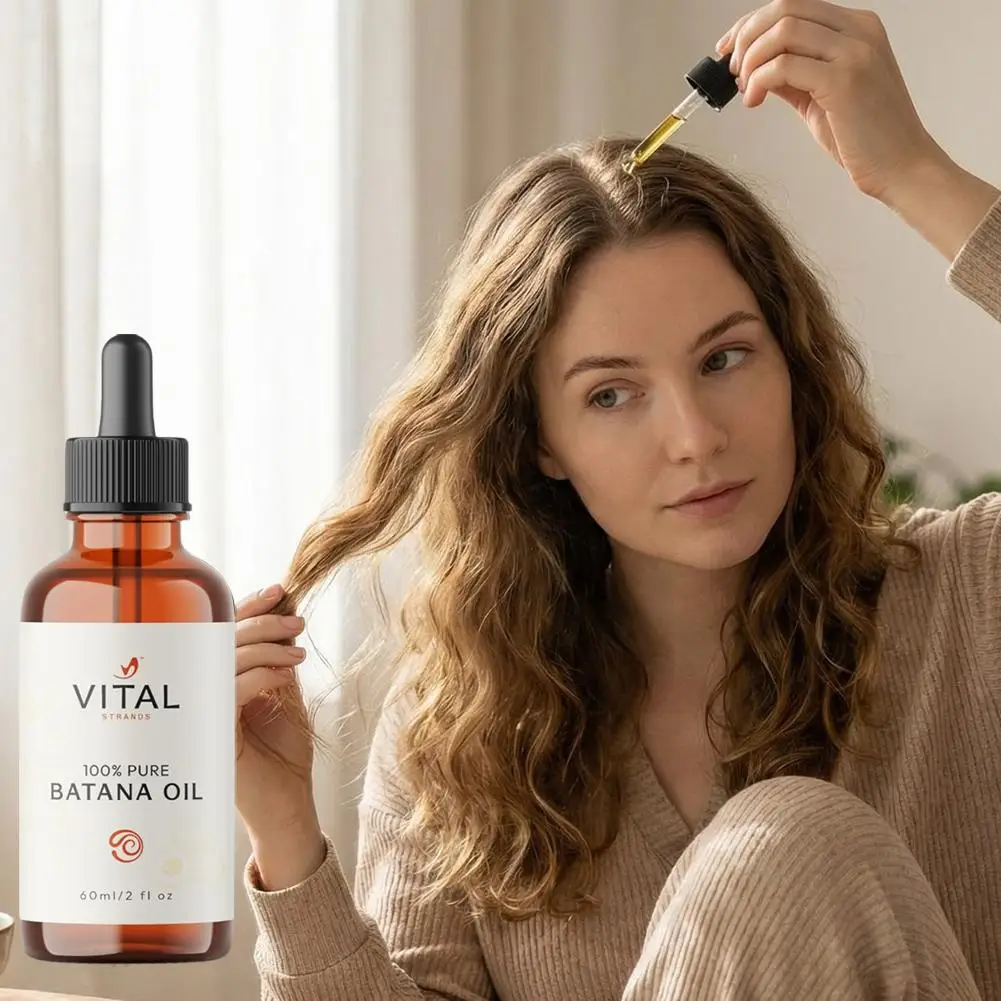 

60ml Herbal Hair Oil Hair Care Essence Strong, Strong, Plump and Repair Hair Care Fluid to Increase Hair Elasticity