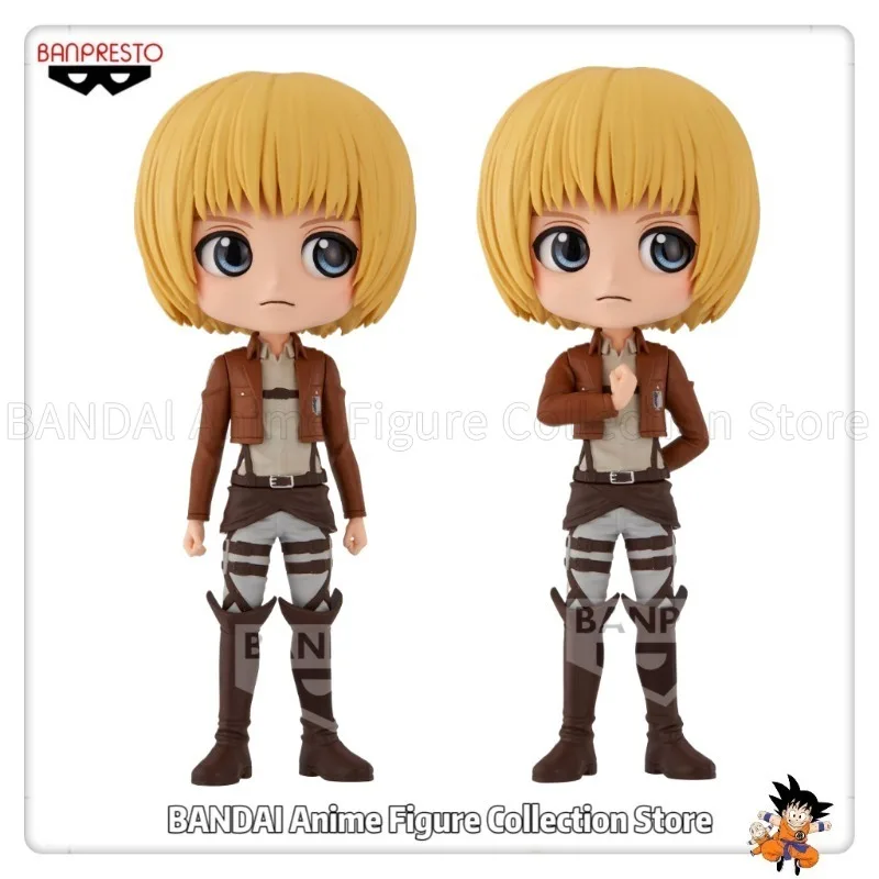 BANPRESTO Q Posket Original ataque a los Titanes Armin Arlert versión A/B Anime decoración humanoide juguetes regalo