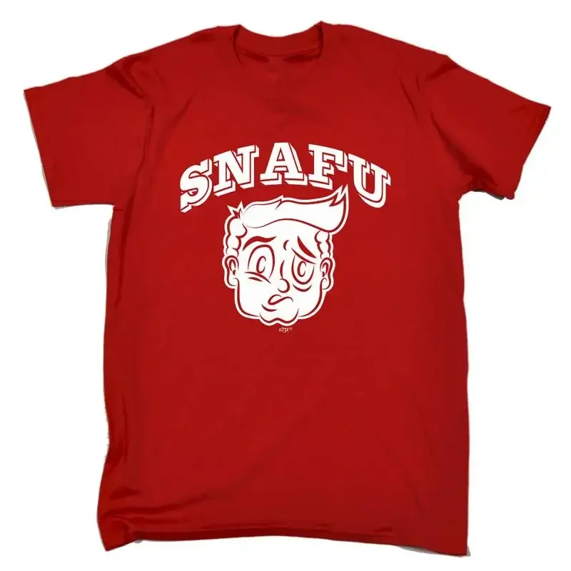 Snafu Face Mens Funny Novelty T Shirt Top