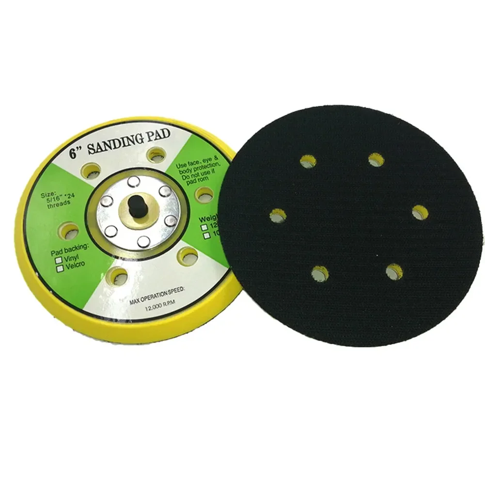 

5/16"*24T Sanding Pad 6 Hole 6inch/150mm Grinding Car Paint Tray Polishing Disc Sanding Sandpaper Environmentally Friendly