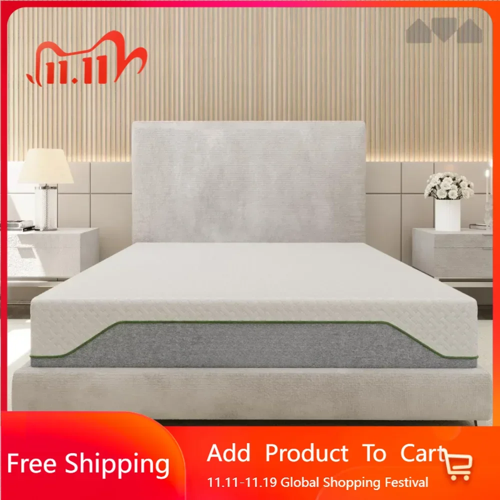 King Size Mattress, Pressure Relieving, 10 Inch Classic Firm Memory Foam Mattress