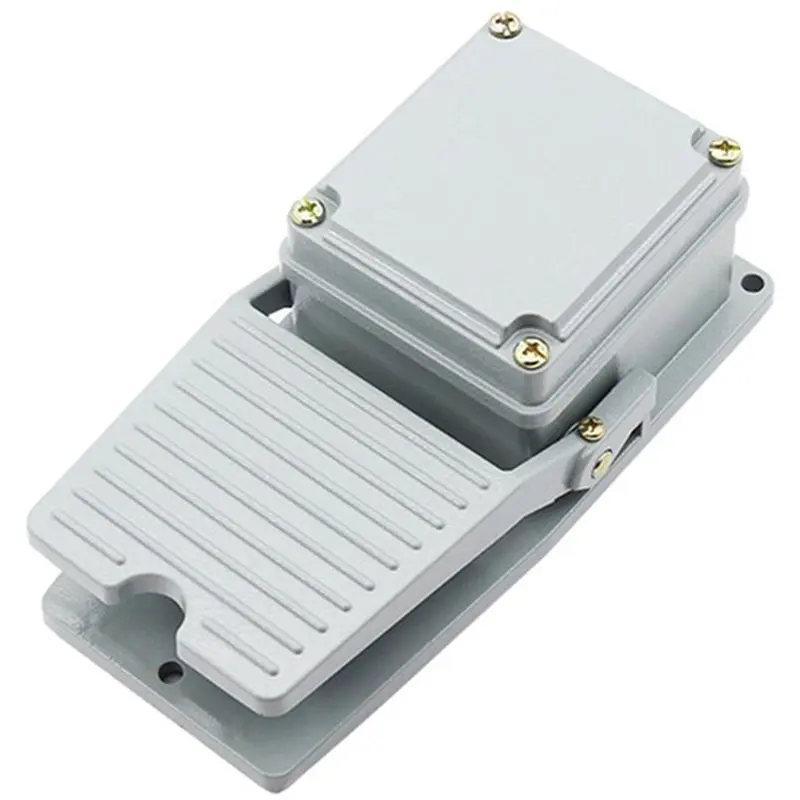 

A25F-Heavy Duty Foot Switch,LT3 Foot Switch,Nonslip Aluminum Foot Pedal Switch Shell Momentary Pedal For Instrument,Equipment