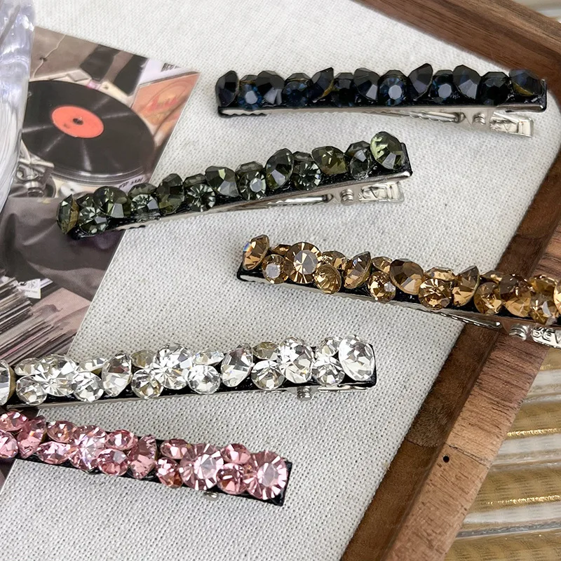 Uxsl Super Flash Kleurrijke Strass Haarclips Voor Vrouwen Meisjes Zoete Kant Haarspeld Mooie Haarspeld Mode Haaraccessoires