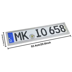 XC European license plate frame 8K mirror Russian stainless steel license plate frame auto parts