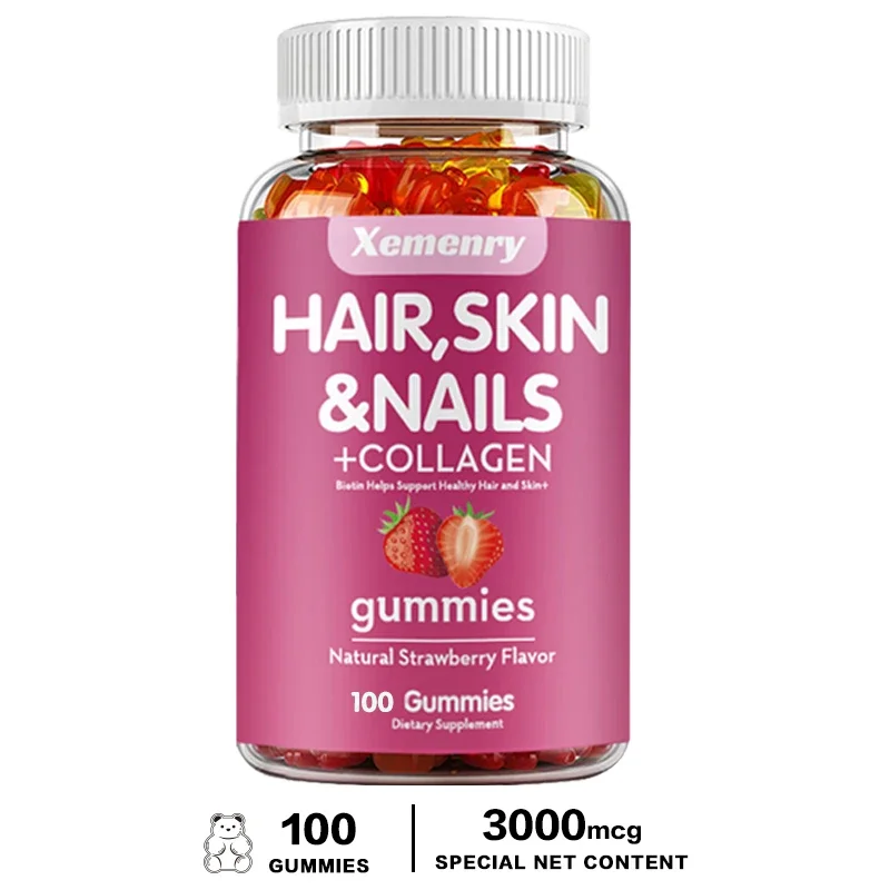 Hair, Skin & Nails Gummies | Hair Vitamins for Men and Women | Biotin SupplementsSupplements