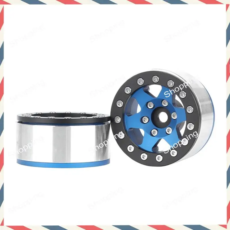 Opona A44M Niebiesko-Czarna Obręcz 1.55 Cala Metalowe Koło Samochodowe Wspinaczkowe AX90069 Do JIMNY CC01 Wytrzymała Łatwa w Użyciu