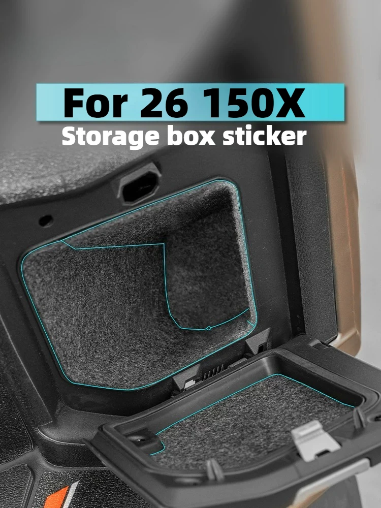 For ZONTES 150X 2026 Motorcycle Front Glove Box Inner Liner Pad Shock Absorption Anti‑scratch Storage Box Cushion Protector Mat