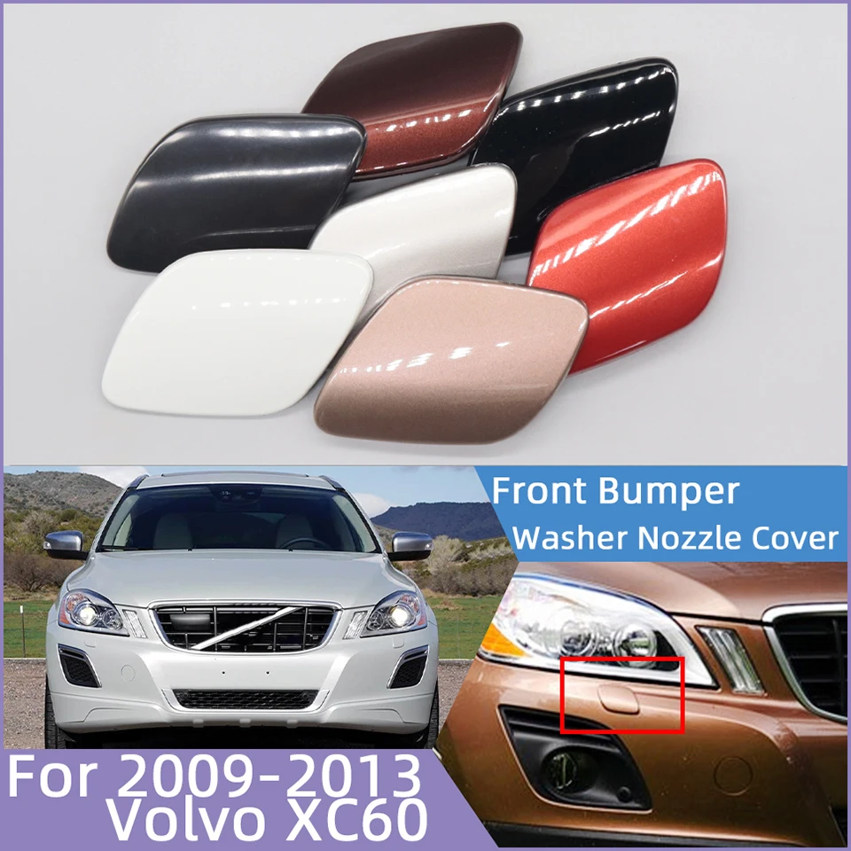 Auto Front Bumper Headlight Washer Spray Nozzle Cover Cap For Volvo XC60 2009 2010 2011 2012 2013 30763410 30763411 Garnish