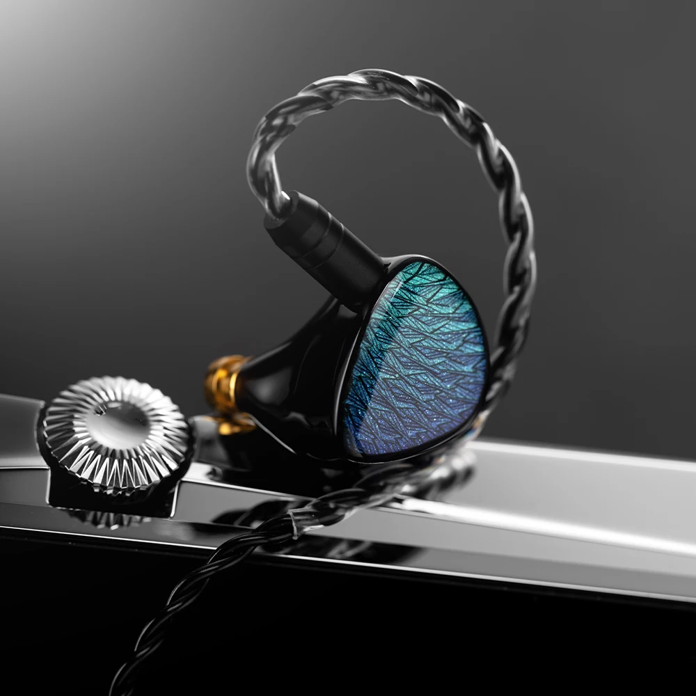 Celest Wyvern Black Remaster Next-Gen LCP 2.0 Dynamiczne Monitory Douszne z Dynamicznym Driverem i Kablem z Miedzi Bezfarkkowej 4N, Wtyczka 3.5/4.4mm — zdjęcie produktu 4