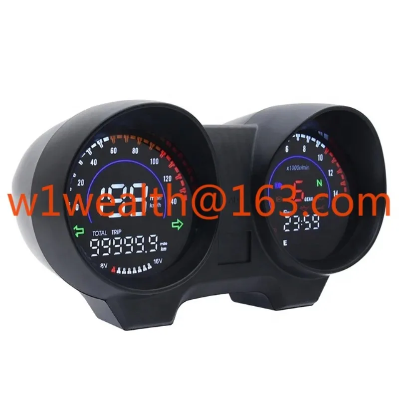 Motorcycle Speedometer Digital CG150 Titan 150 Light Emitting Diode Voltmeter