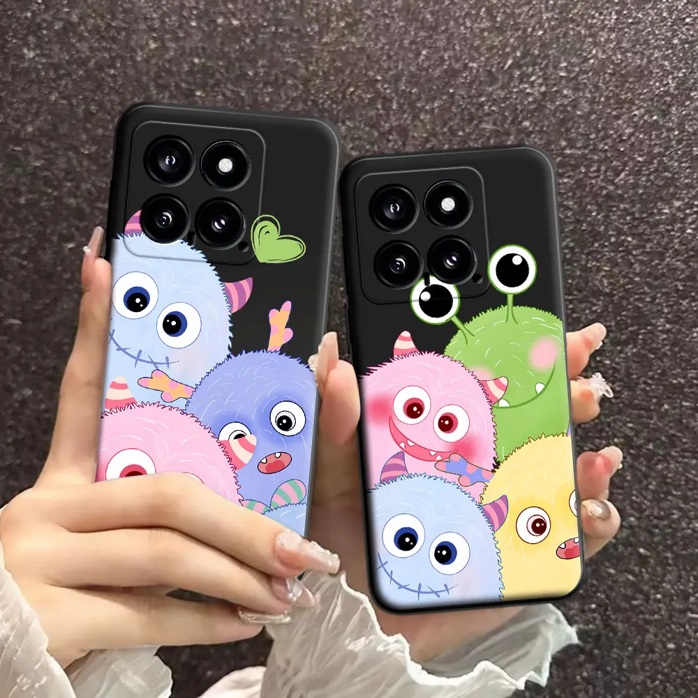 For Xiaomi 14 Pro Case Xiaomi14 Cartoon Soft Silicone TPU Astronaut Pattern Phone Case For Xiaomi 14 Ultra Fashion Back Cover