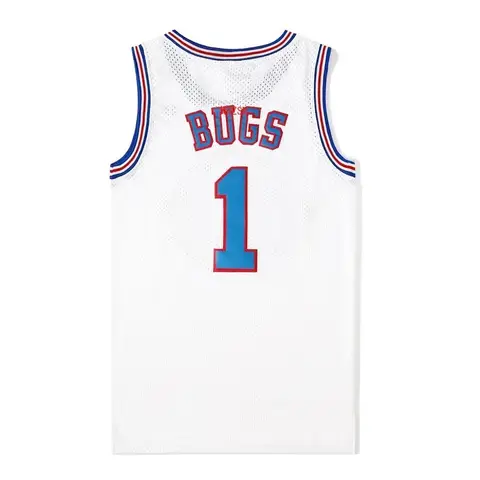 NWZSM Movie Cosplay Costumes Space #23 JD #1 BUGS #10 LOLA #22 Murray Bunny Basketball kids Jersey Adult Jersey Stitched Number