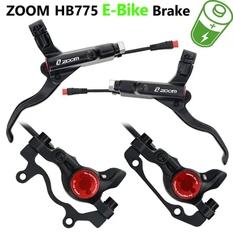 ZOOM HB-775E E-BIKE 유압 디스크 브레이크 세트 전기 스쿠터 접이식 Mtb 자전거 전원 끄기 ebrake