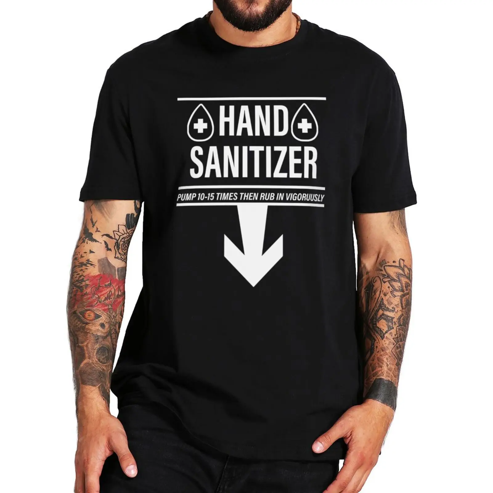 Mens Hand Sanitizer T Shirt Adult Humor Funny Dirty Jokes Sarcastic Streetwears Cotton Summer Unisex Soft T-shirts