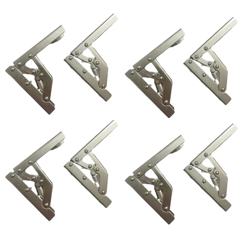 

AB41-8Pcs Быстроустанавливающиеся самоблокирующиеся складные петли с пружинами в комплекте для замены запасных частей шкафа