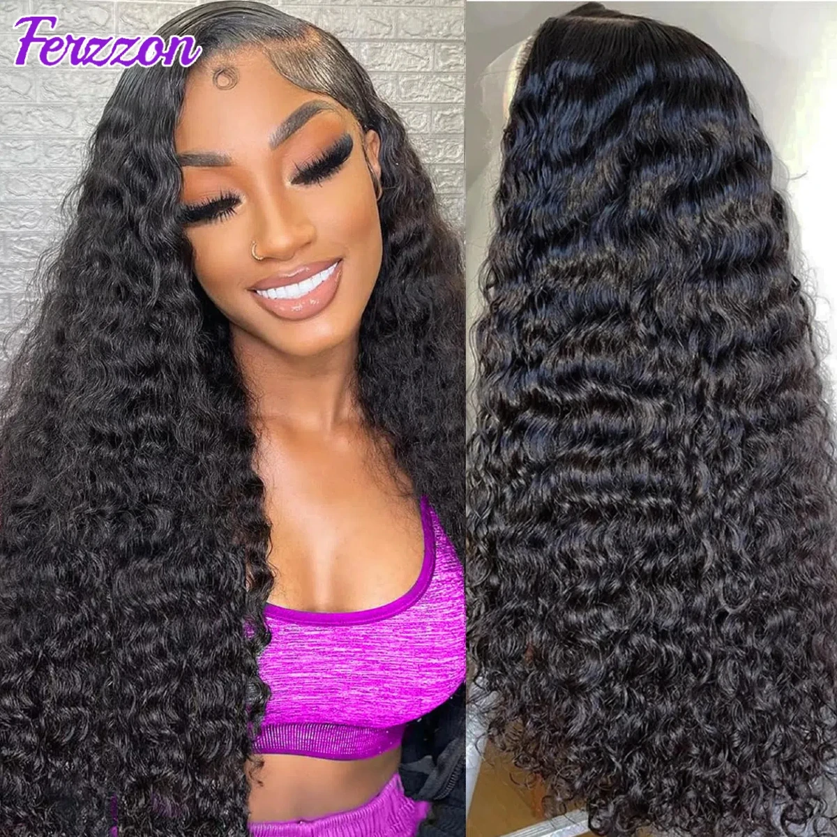 Wavy Lace Front Human Hair Wigs 180 Density 3 Days Delivery Brazilian Human Hair Wig 13x4 13x6 Transparent Lace Frontal Wigs Pre Plucked