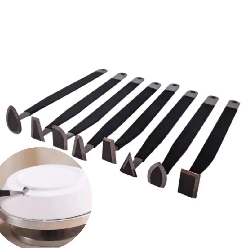 

Pottery Tungsten Steel Carving Knife 8-piece Set Handmade DIY Ultra-light Clay Stone Plastic Clay Edge Trimming Polishing Tools