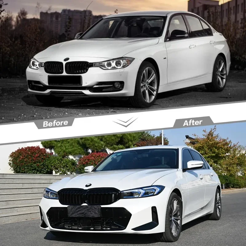 3 Series F30  F35 Upgrade to G20 LCI 2023 Style Body kit Headlight Fender Hood Car Bumpers Kit