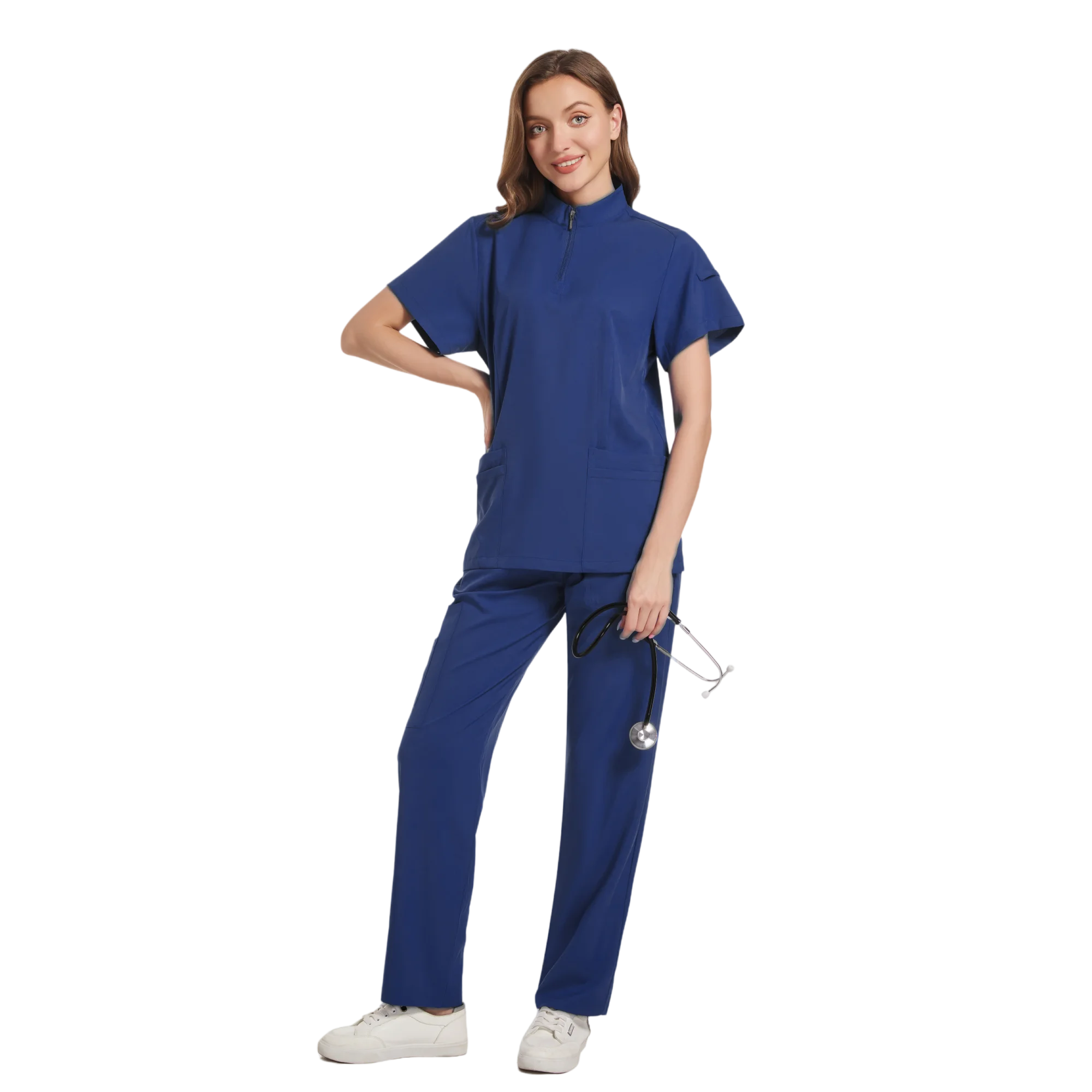 Hot Sell Custom Scrubs Set Stretch Breathable Women Jogger Nursing Scrubs Uniforms Medical Spandex Hospital Surgical Uniforms