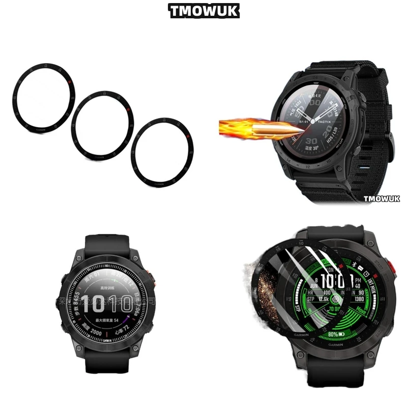 

For Garmin Fenix 6 7 8 7X 6X 7S 47mm 51mm Compact PMMA Film Adds Minimal Bulk