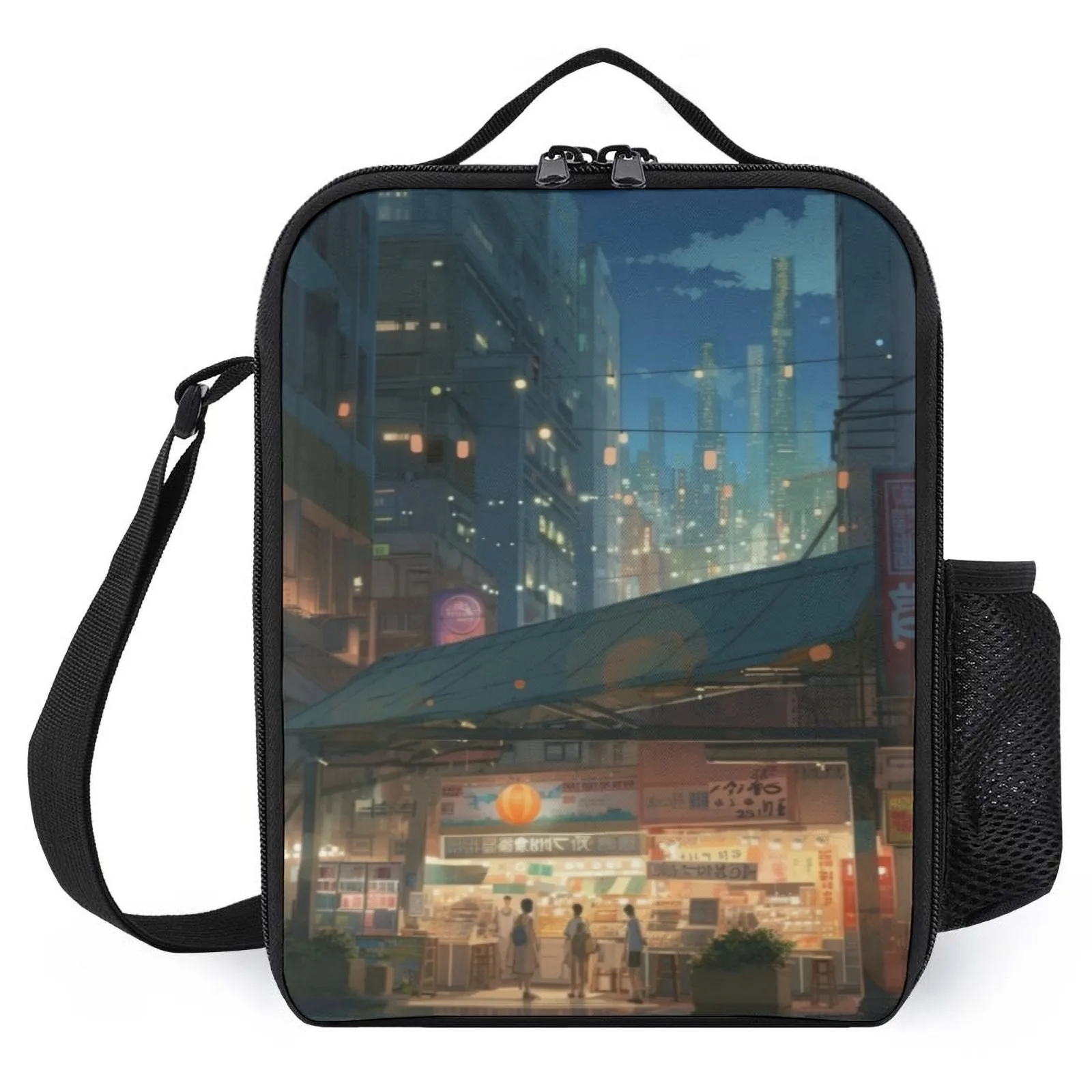 

Autumn on a plate Koeltas Printed Lunch Bag With Cooler Sac A Lunch Insulation Lunch Box Bag
