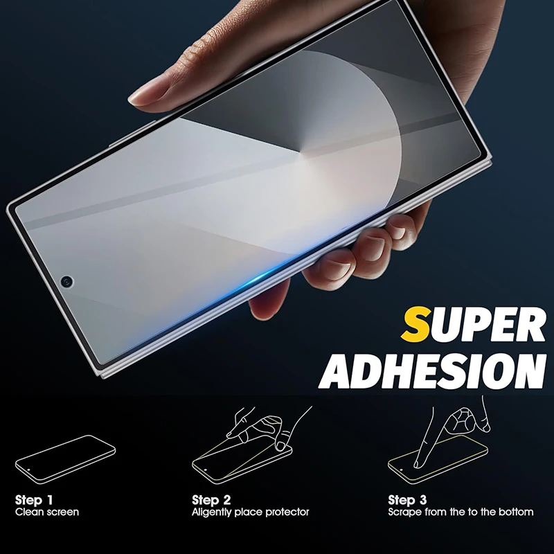 3Pcs Tempered Glass for Samsung Galaxy Z Fold 7 6 5 4 3 5G Fold6 Screen Protector Glass Shield Toughended Display Film 10H Clear