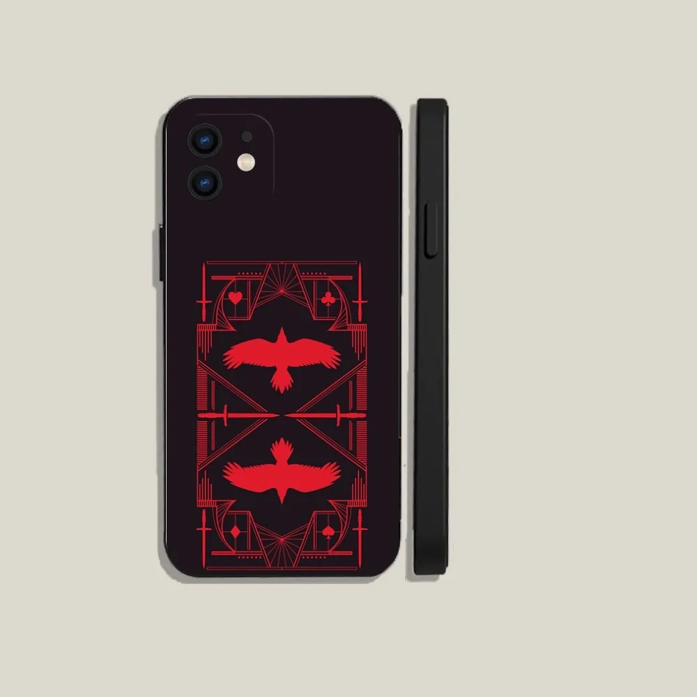 Six Of Crows Phone Case For iPhone 15,14,13,12,11,Plus,Pro Max,XS,X,XR,SE,Mini,8,7 Soft Silicone Black Cover