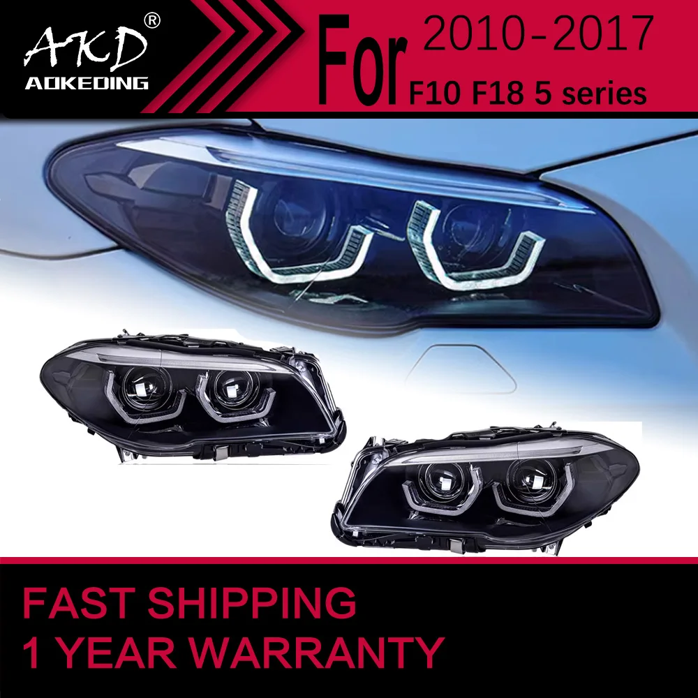 Car Lights for BMW F10 F18 LED Headlight 2011-2017 520I 525I 530I Head Lamp Drl Projector Lens Automotive Accessories