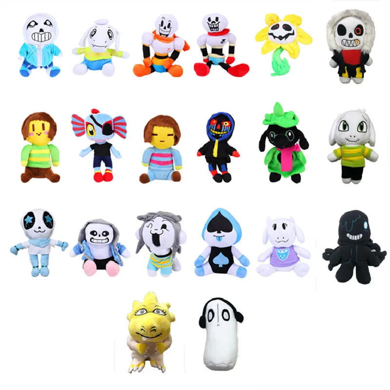 Game Undertale Sans Knuffels Fouilleren Asriel Dreemurr Chara Alphys Soft Gevulde Pop Randapparatuur Speelgoed voor Jongens Meisjes Verjaardagscadeau