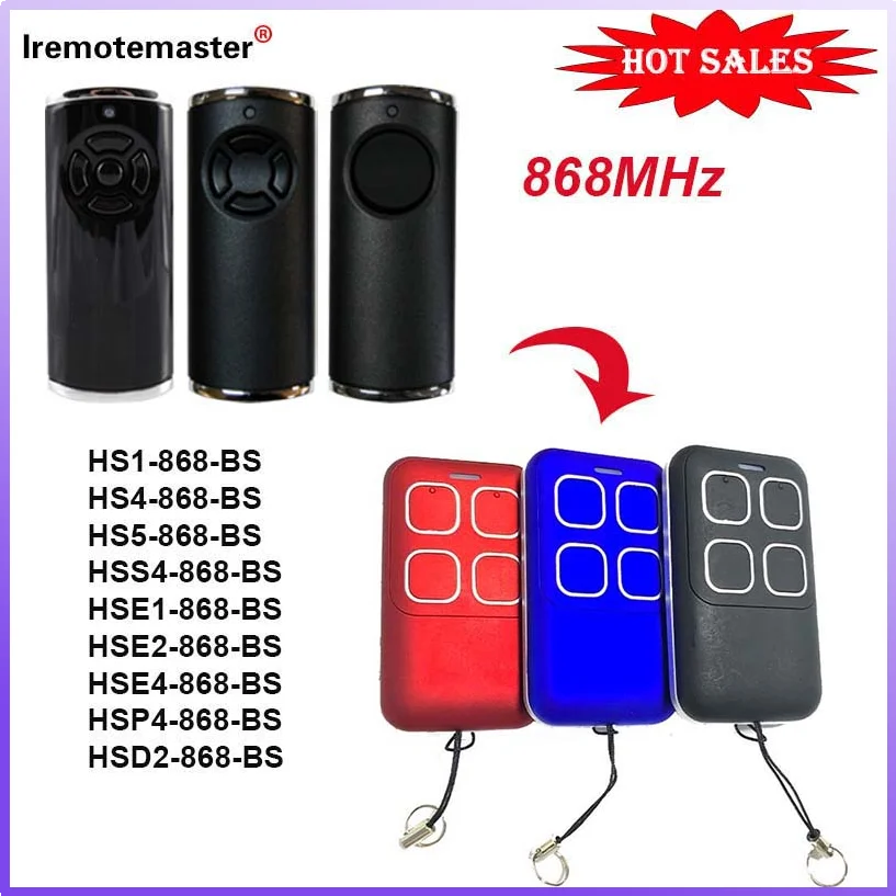 

For HORMANN BS Series Gate Remote Control 868MHz HSE2-868-BS HSE4-868-BS HS4-868-BS Remote Control Garage Door Opener