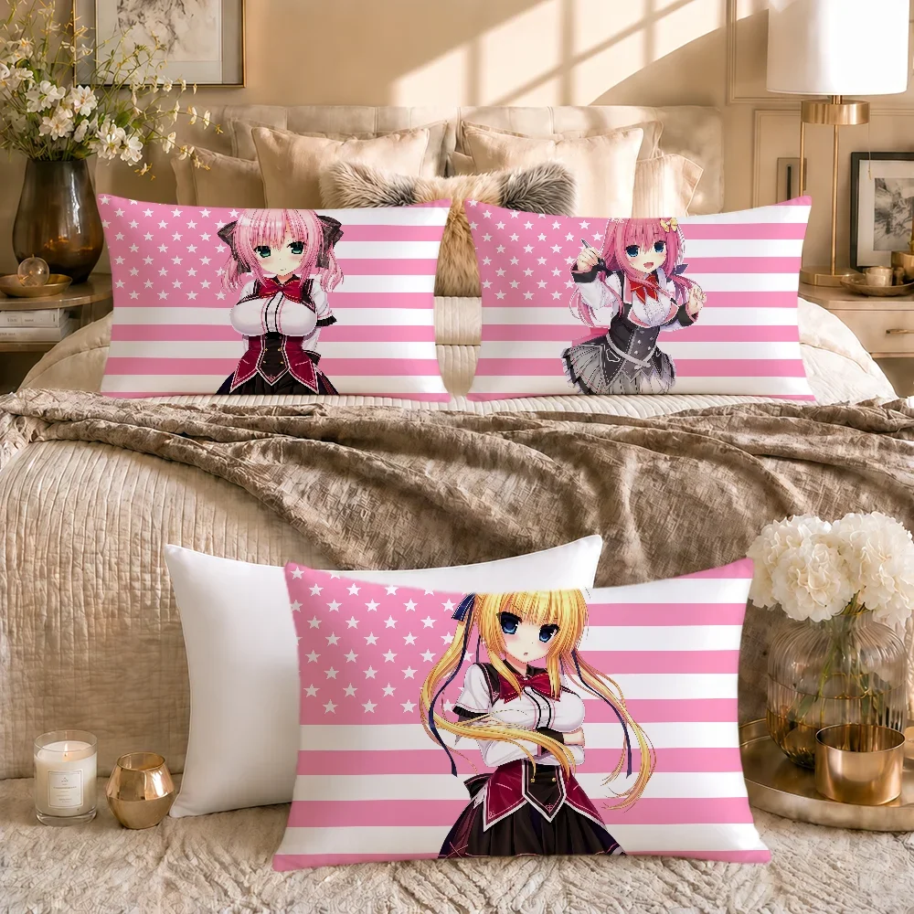 Anime Game Moe Wagamama High Spec Otaku Cushion Cover Soft Rectangle Home Sofa Living Room Decor Dorm Bed Hogar Pillowcase Gift