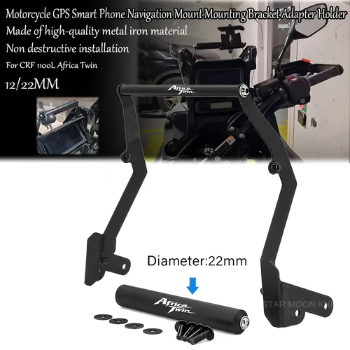 Soporte de teléfono USB para Honda CRF 1100L Africa Twin ADVENTURE SPORTS CRF1100L Africa twin 1100 soporte de navegación GPS para motocicleta